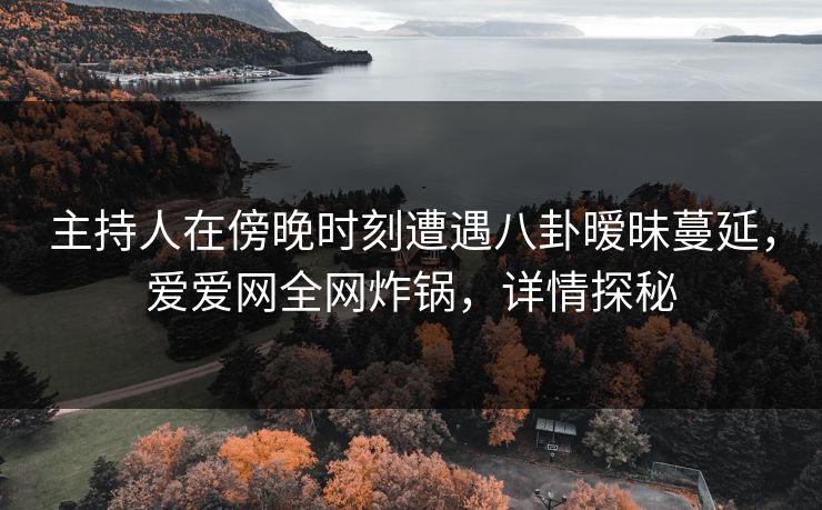 详细阅读:主持人在傍晚时刻遭遇八卦暧昧蔓延,爱爱网全网炸锅,详情探秘 主持人在傍晚时刻遭遇八卦暧昧蔓延,爱爱网全网炸锅,详情探秘